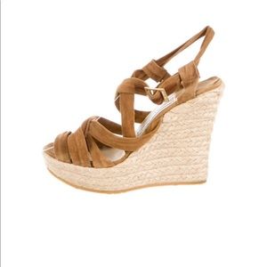 Jimmy Choo Suede Espadrilles Sz 38